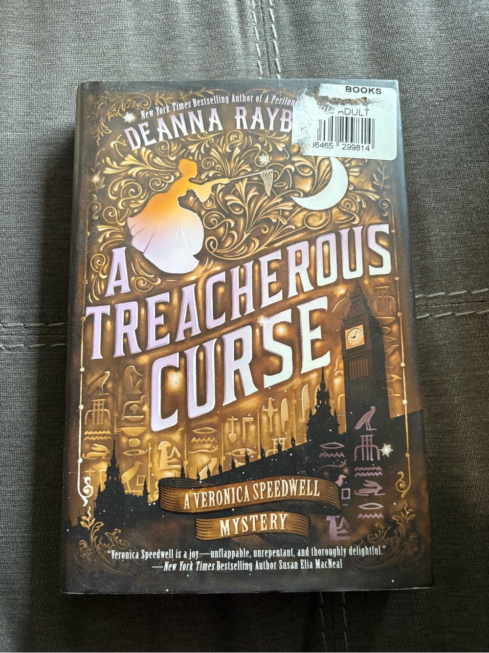 SIGNED Deanna Raybourn A Treacherous Curse 1st Edition 1st Printing Hardcover